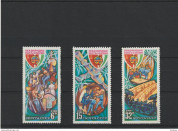 URSS 1980 ESPACE, INTERCOSMOS Yvert 4703-4705, Michel 4964-4966 NEUF** MNH Cote Yv 2,20 Euros - Unused Stamps