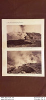 Eruzione Del Vulcano Vesuvio Nel 1927 Valle Dell'Inferno E Pareti Nord Campania - Autres & Non Classés