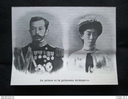 Il Principe Arisugawa Takehito E La Principessa Maeda Yasuko Stampa Del 1905 - Sonstige & Ohne Zuordnung