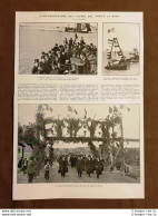 Bari Nel 1925 Inaugurazione Dei Lavori Del Porto Ministro Giuriati Cave Di Fesca - Andere & Zonder Classificatie