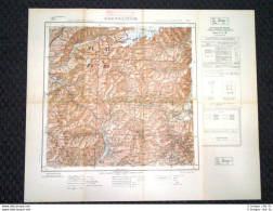 Grande Carta Topografica Bressanone Bolzano Trentino Dettagliatissima IGM - Carte Geographique