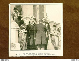 Il Cairo Nel 1925 Arrivo Del Duca Di Spoleto E Saluto Di Re Fuad Egitto - Otros & Sin Clasificación