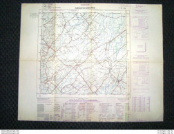 Grande Carta Topografica Azzano Decimo O Dassan Pordenone Friuli Dettagliata IGM - Carte Geographique