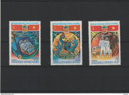 URSS 1980 ESPACE, INTERCOSMOS Yvert 4717-4719, Michel 4978-4980 NEUF** MNH Cote Yv 3,30 Euros - Neufs