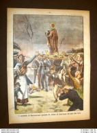 Retrocopertina La Tribuna Illustrata 1906 Boscotrecase Eruzione Vesuvio Madonna - Autres & Non Classés