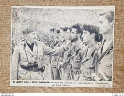 Fronte Italiano 1944 Duce Benito Mussolini Visita Camicie Nere Tagliamento WW2 - Otros & Sin Clasificación