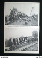 L'incidente Della Ferrovia De La Cave, Nei Pressi Di Périgueux Stampa Del 1902 - Other & Unclassified