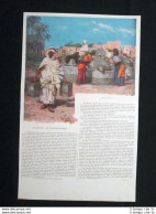 Scene Algerine - Alla Fontana Stampa Del 1902 - Andere & Zonder Classificatie