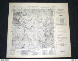 Grande Carta Topografica Passo Di Cassana E Dintorni Dettagliatissima I.G.M. - Carte Geographique