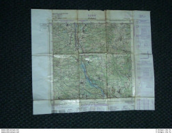 Grande Carta Topografica Ovaro O Davar Udine Friuli Dettagliatissima I.G.M - Carte Geographique