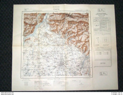 Grande Carta Topografica Udine Friuli Venezia Giulia Dettagliatissima IGM - Carte Geographique
