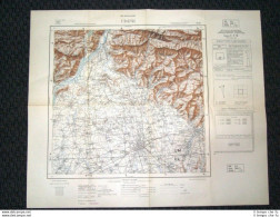 Grande Carta Topografica Udine Friuli Venezia Giulia Dettagliatissima IGM - Cartes Géographiques