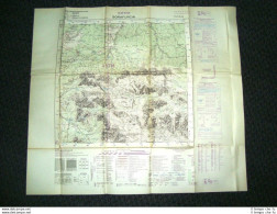 Grande Carta Topografica Sorafurcia O Valdaora Bolzano Dettagliatissima I.G.M - Carte Geographique