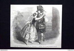 Scena Da "Arline", Al Teatro Haymarket Incisione Del 1851 - Before 1900