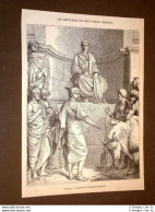 Gravure Année 1872 Le Sortilèges De Caius Furius Cresinus - Antes 1900