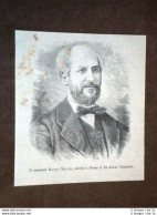 Senatore Mauro Macchi Di Milano - Ante 1900