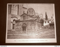 Atene Nel 1890 Antica Cattedrale Bizantina Incisione Da Foto Di Centelli Grecia - Antes 1900