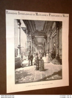 Esposizione Macinazione E Panificazione Milano Nel 1887 Vestibolo Dell'entrata - Ante 1900