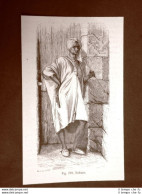 Nubiano O Uomo Della Nùbia Nel 1883 Africa Del Nord Moda E Costume - Voor 1900