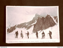 In Valle D'Aosta Nel 1899 Inaugurazione Del Rifugio Torino Discesa A Chamonix - Vor 1900