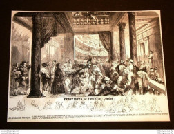 Carnevale Nel 1858 Maschere Di Francia Frontieres Du Foyer De L'Opera - Vor 1900