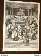 Cerimonia Religiosa Giapponese Battesimo Di Budda O Budha Giappone - Ante 1900