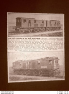 I Treni E Le Ferrovie Nel 1924 La Locomotiva Più Veloce E Quella Più Potente - Other & Unclassified