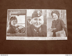 Germania Nel 1940 Autista Poste Ferrovie Del Reich Postina Guerra Mondiale WW2 - Otros & Sin Clasificación