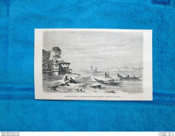 Gravure Année 1863 - La Pointe Du Serail - La Punta Del Serraglio - Before 1900