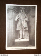 Carlo III Di Borbone Statua Della Facciata Della Reggia Di Napoli - Autres & Non Classés