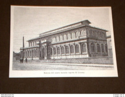 Livorno Nel 1894 Nuovo Mercato Coperto L'esterno - Avant 1900