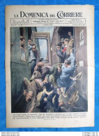 La Domenica Del Corriere 3 Ottobre 1943 WW2 Ferrovie - Croce Rossa - G.Verdi - Andere & Zonder Classificatie