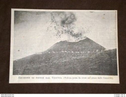 Eruzione Di Pietre Dal Vesuvio Nel 1889 - Vor 1900
