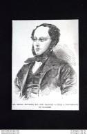 Il Signor Henry Edwards, Membro Del Parlamento Per Halifax Incisione Del 1851 - Voor 1900