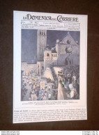 Anno 1926 Assisi Processione Per San Francesco Copertine Domenica Corriere - Andere & Zonder Classificatie