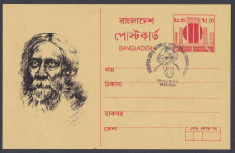 Bangladesh 2011 Postcard Indipex Stamp Exhibition, Rabindranath Tagore Pictorial Postmark, Literature, Poet, Nobel Prize - Bangladesch