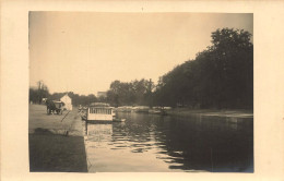 Nantes * Carte Photo * Bords De L'erdre Et Bateau " Sable De Loire " * Attelage - Nantes