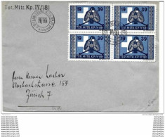 9-36 -  Enveloppe 2ème Guerre Mondiale "Ter.Mitr KP IV.181" Feldpost - Documents