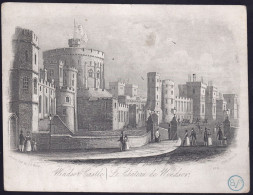 +++ CARTE PORCELAINE - Porseleinen Kaart - Windsor Castle - Château De Windsor  //- - Porcelana