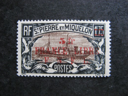 Saint Pierre Et Miquelon: TB N° 245, Neuf X . - Nuevos