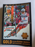 CP - Ski Alpin Karin Buder 1993 Morioka Blizzard - Deportes De Invierno
