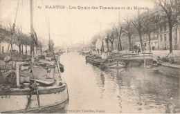 Nantes * Péniches Batellerie , Péniche " LORRAINE " , Quais Des Tanneurs Et Du Marais * Barge Chaland - Nantes