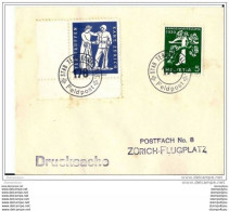 208 - 6 - Petite Enveloppe Avec Timbres Suisse Et Militaire - Cachet Feldpost Stab Ter Truppen 178 - Documenti