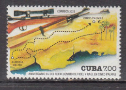 2021 Cuba Raul & Fidel Revolution Guns Cinco Palmas Complete Set Of 1 MNH - Ongebruikt