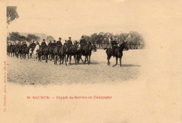 S18-041 Saumur - Départ Au Service En Campagne - Saumur