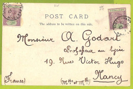 39949 - SIERRA LEONE - Postal History - Ethnic POSTCARD To FRANCE 1901 - Sierra Leona (...-1960)