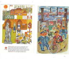 2   POSTCARDS PUBLISHED BY LONDON TRANSPORT MUSEUM  EXCUTIVE SERIES - Pubblicitari