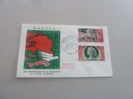 Monaco - Dante Alighieri (1265-1321) - 70c. Et 30c. - Yt 685 Et 683 - Enveloppe Premier Jour D'Emission - Année 1966 - - FDC