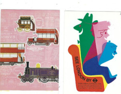 2  MORE   POSTCARDS PUBLISHED BY LONDON TRANSPORT MUSEUM  EXCUTIVE SERIES - Publicité