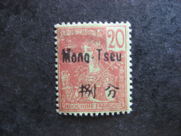 MONG-TZEU: TB N° 23, Neuf X . - Unused Stamps